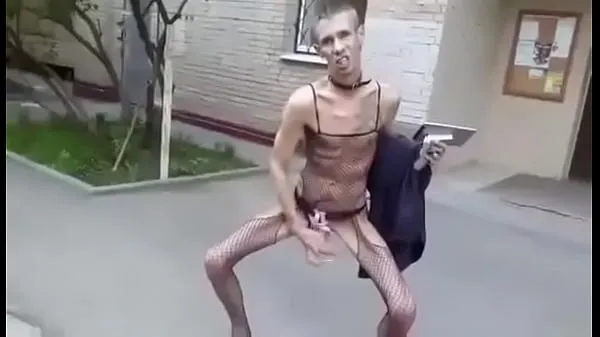 Russian famous fuck freak celebrity scandalous gray hair nude psycho bitch boy ic d. addict skinny ass gay bisexual movie star in tights with collar on his neck very massive fat long big huge cock dick fetish weird masturbate public on the street