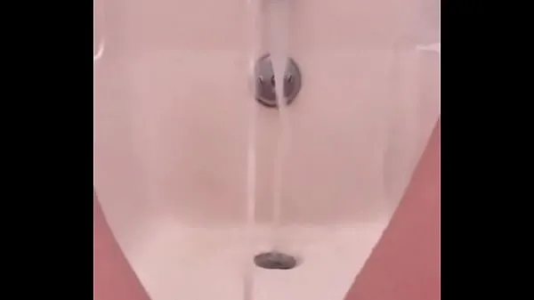 Big 18 yo pissing fountain in the bath best Clips