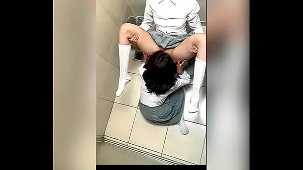 Big Two Lesbian Students Fucking in the School Bathroom! Pussy Licking Between School Friends! Real Amateur Sex! Cute Hot Latinas best Clips