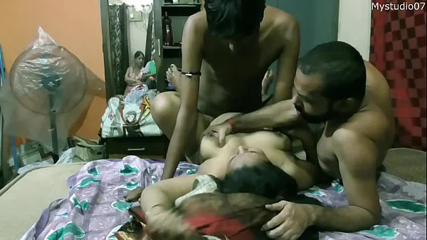 Big Indian hot milf bhabhi having sex for money with two brother-in-law!! with hot dirty audio best Clips