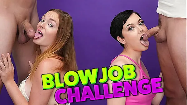 Big Blow Job Challenge - Who can cum first best Clips