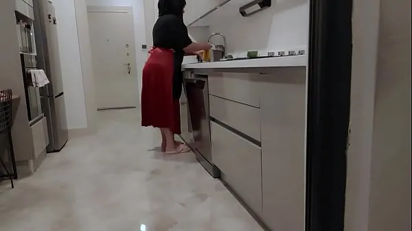 Big When my stepfather is not at home, my stepmother tries to turn me on. My stepmother wanted to send my stepfather out of the house and cook for me with his sexy ass. My stepmother's butt hardens my dick best Clips